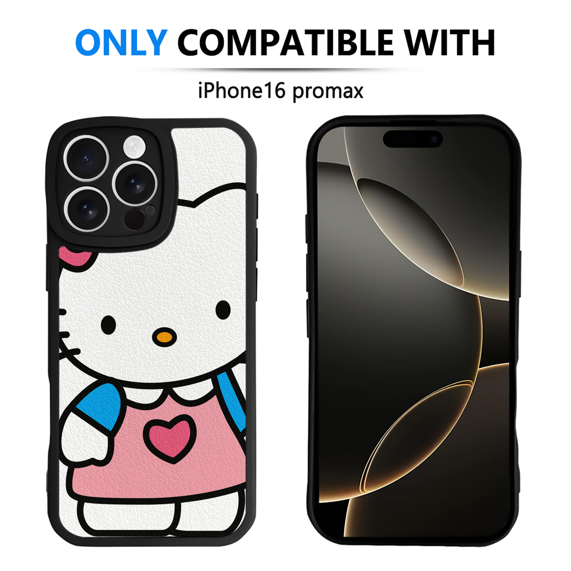 （画像用） Hello Kitty ハローキティ 【iPhone 16シリーズ対応】シリコンスマホケース（レザー調） 材質：シリコン